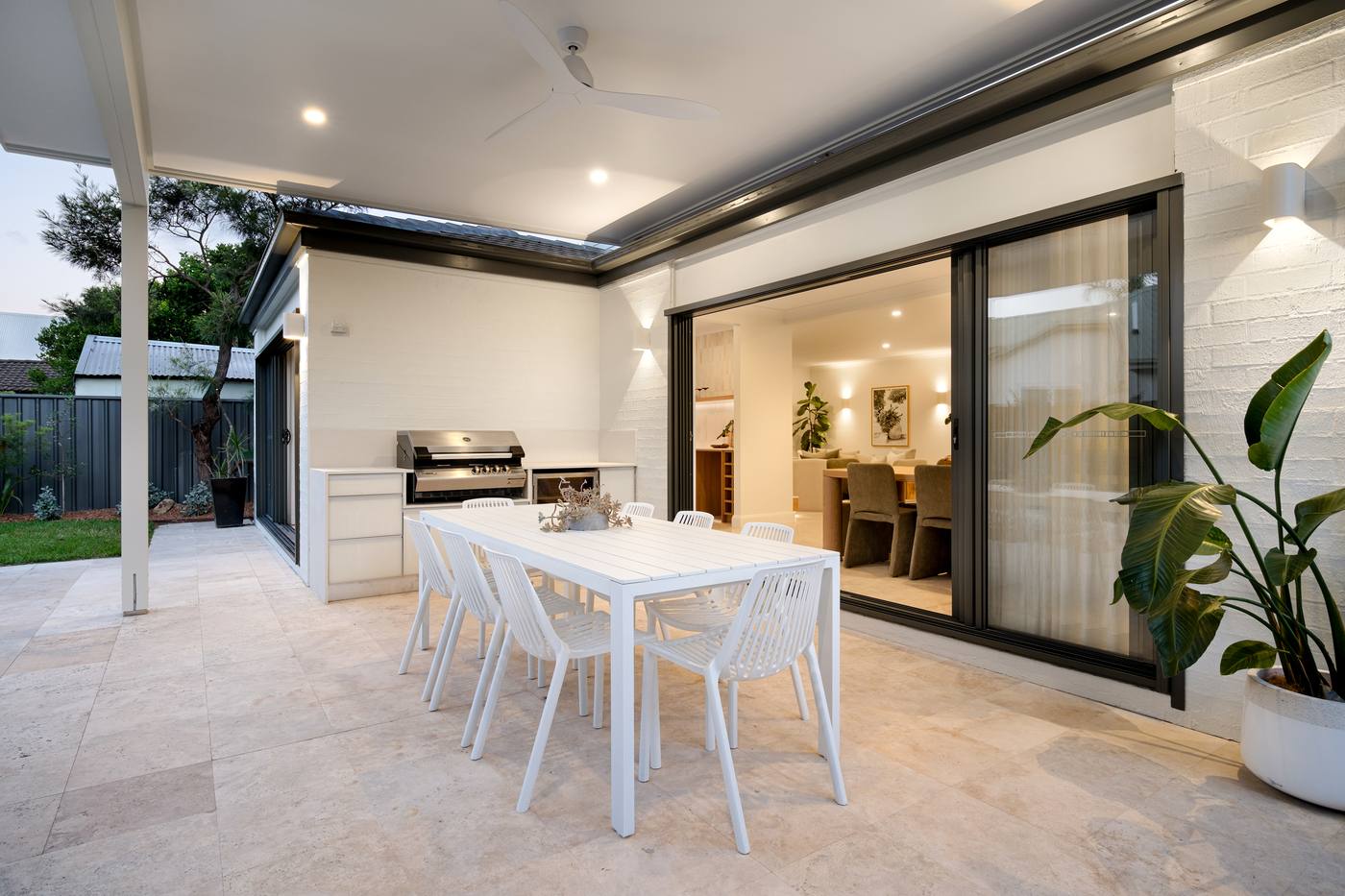 Real estate photography of bedroom, Kings Road residence Newcastle